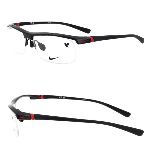 NIKE ナイキ メガネ NIKE  7071/2 col.002/011/071/075  57mm 4color ハーフリム 超軽量 スポーツ