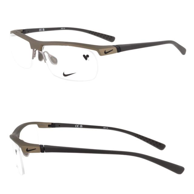 NIKE ナイキ メガネ NIKE  7071/2 col.002/011/071/075  57mm 4color ハーフリム 超軽量 スポーツ