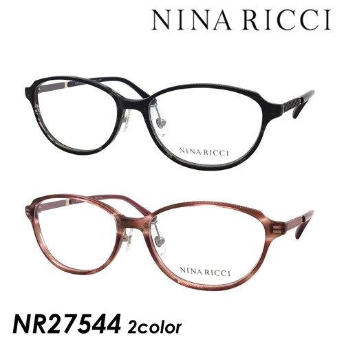 NINA RICCI ニナリッチ メガネ NR27544 col.BK/PK 53mm 日本製 2color ...