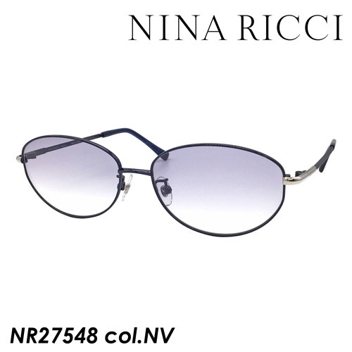 NINA RICCI ニナリッチ サングラス NR27548 col.NV ネイビー 55mm 日本 ...