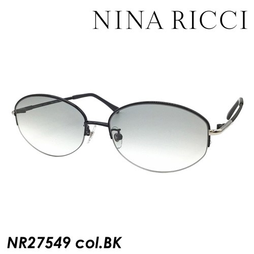 NINA RICCI ニナリッチ サングラス NR27549 col.BK ブラック 55mm　日本製 UVカット 紫外線｜au PAY マーケット