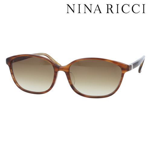 NINA RICCI ニナリッチ 黒眼鏡 NR27552 col.BR/GR/WI 56粍 日本製 紫外線 UVはね除ける 3color