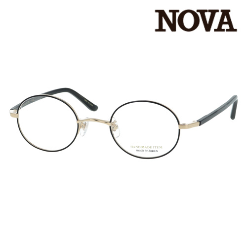 NOVA ノバ メガネ H-3117 C-2/5/7/8 45mm 日本製 HAND MADE ITEM 4color