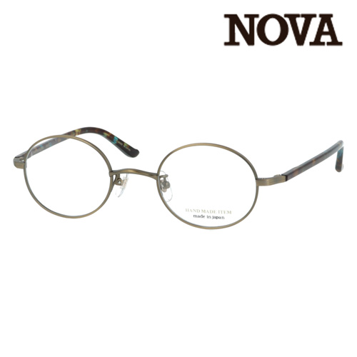 NOVA ノバ メガネ H-3117 C-2/5/7/8 45mm 日本製 HAND MADE ITEM 4color