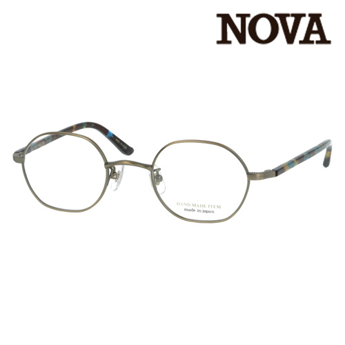 NOVA ノバ メガネ H-3119 C-2/5/8 45mm 日本製 HAND MADE ITEM 3color