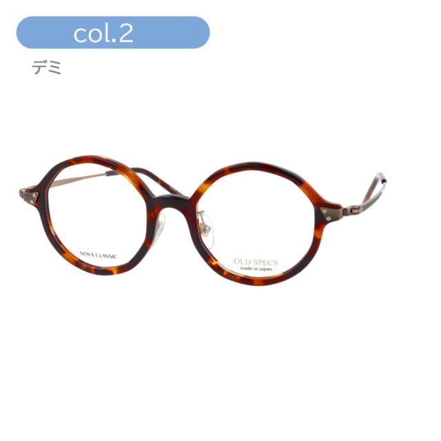 OLD SPECS オールドスペックス メガネ OS-5041 C-1/2/3/4/5/6 45mm 6color 日本製 HAND MADE ITEM