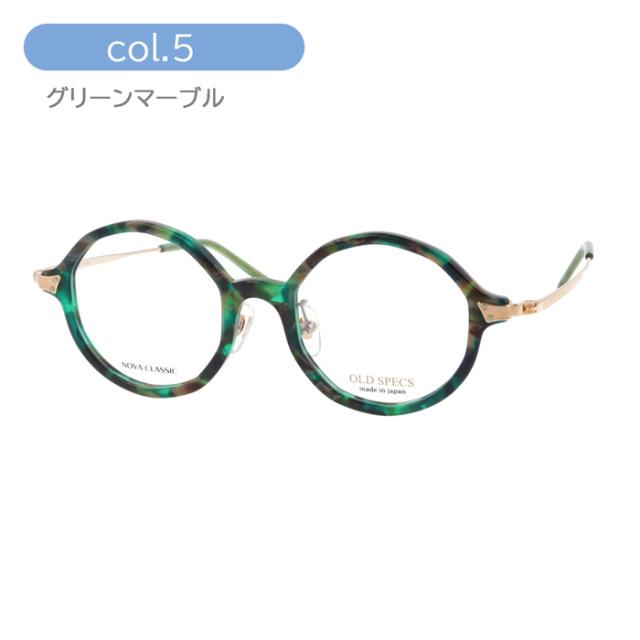 OLD SPECS オールドスペックス メガネ OS-5041 C-1/2/3/4/5/6 45mm 6color 日本製 HAND MADE ITEM