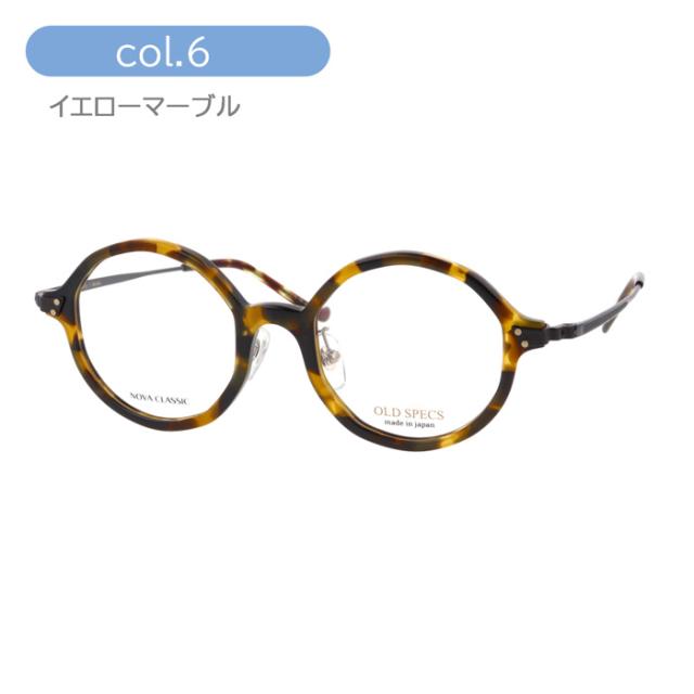 OLD SPECS オールドスペックス メガネ OS-5041 C-1/2/3/4/5/6 45mm 6color 日本製 HAND MADE ITEM