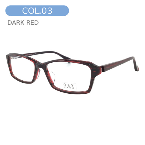 O&X NEW YORK オーアンドエックス メガネ OP-J61 col.01/02/03/05 55mm 日本製 スクエア 4color
