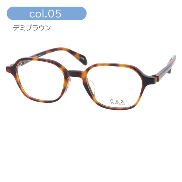 O&X NEW YORK オーアンドエックス メガネ OP-J66 col.02/03/04/05 48mm 日本製 鯖江 4color