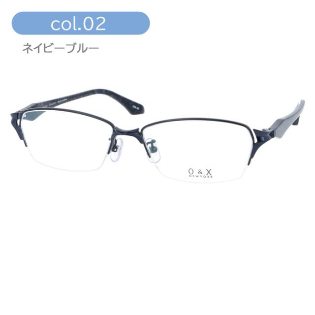O&X NEW YORK オーアンドエックス メガネ OT-8071J col.01/02/03/04/05 48mm 日本製 鯖江 チタニウム 5color
