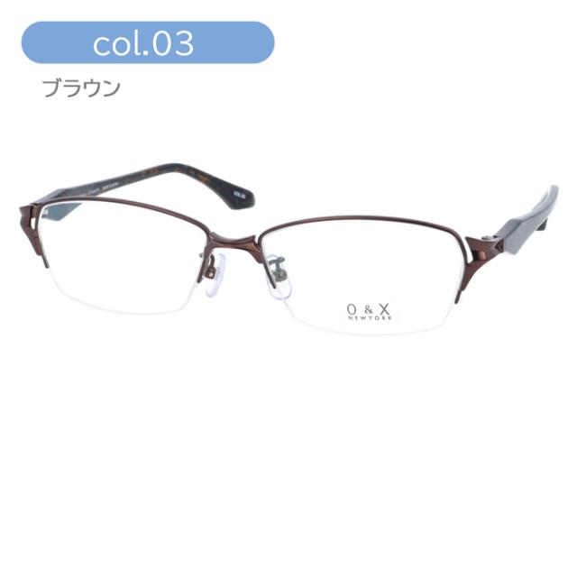 O&X NEW YORK オーアンドエックス メガネ OT-8071J col.01/02/03/04/05 48mm 日本製 鯖江 チタニウム 5color