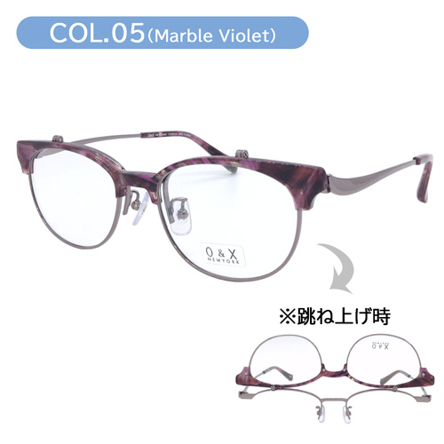 O&X NEW YORK オーアンドエックス 跳ね上げメガネ 単式 OT-8072J col.01/02/03/05 52mm 日本製 鯖江 4color