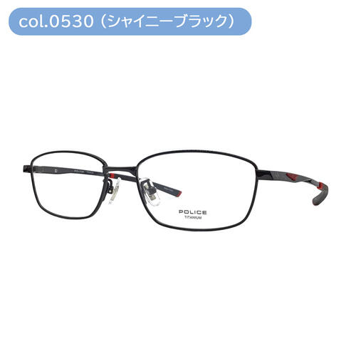 POLICE ポリス メガネ VPLE70J col.0530/0579 53mm スクエア 2color