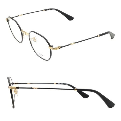 POLICE ポリス メガネ VPLF43J 0S11/0300/0613 48mm オクタゴン 軽量フレーム 3color