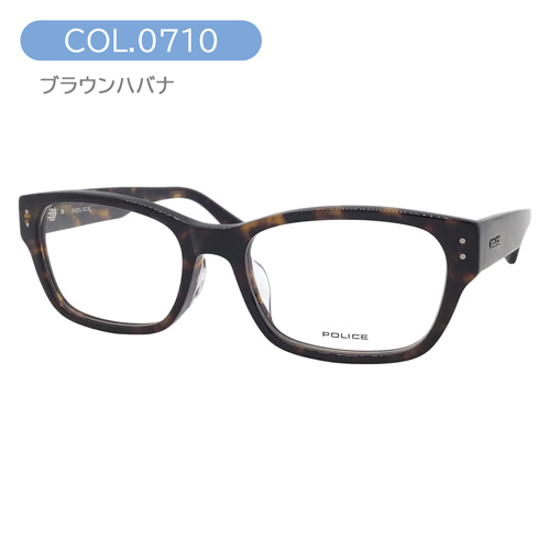 POLICE ポリス メガネ VPLL90J col.0G61/0700/0710 54mm スクエア 3color