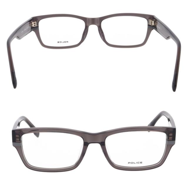 POLICE ポリス メガネ VPLR84J 0700/0710/04AL 53mm スクエア 3color