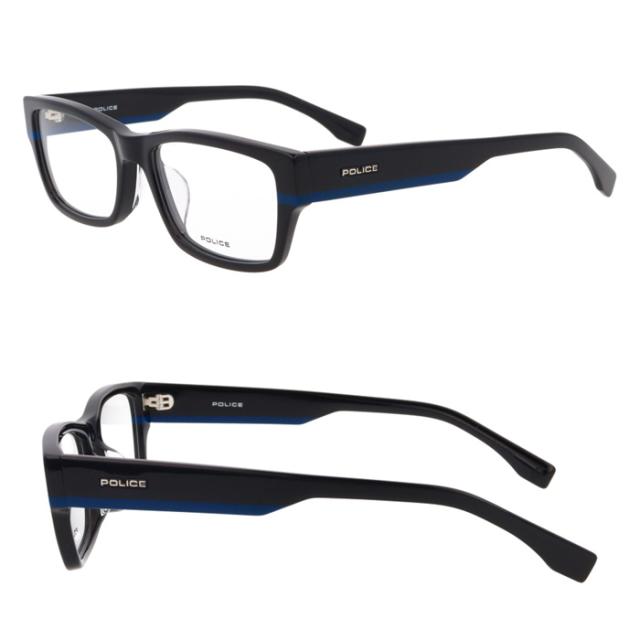 POLICE ポリス メガネ VPLR84J 0700/0710/04AL 53mm スクエア 3color