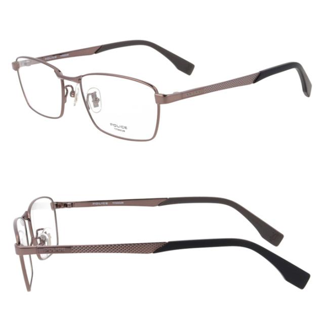 POLICE ポリス メガネ VPLT89J 0530/0568/0S11 54mm スクエア 3color