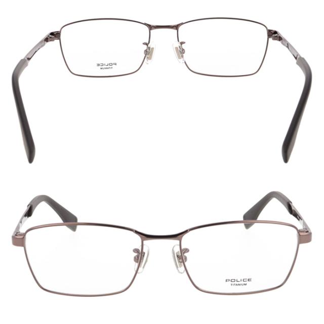 POLICE ポリス メガネ VPLT89J 0530/0568/0S11 54mm スクエア 3color