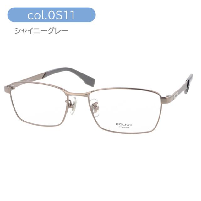 POLICE ポリス メガネ VPLT89J 0530/0568/0S11 54mm スクエア 3color