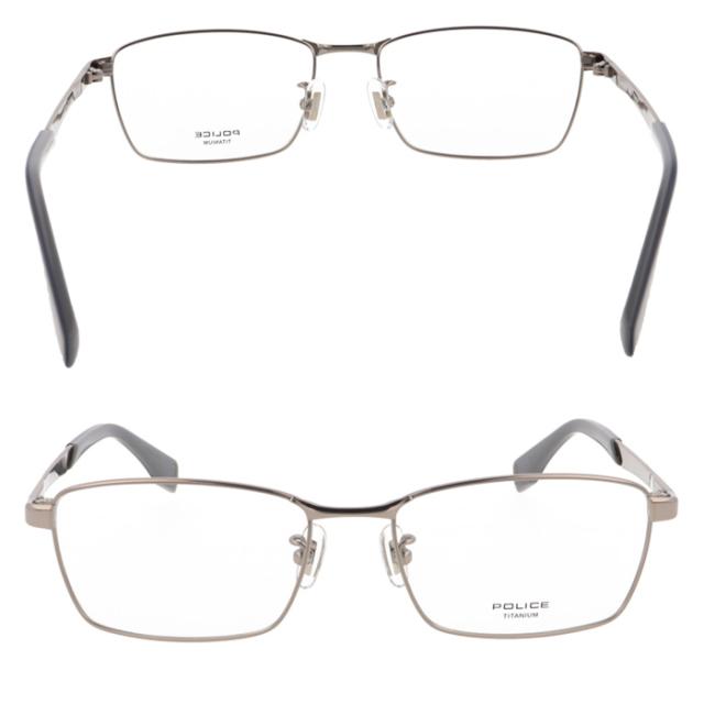 POLICE ポリス メガネ VPLT89J 0530/0568/0S11 54mm スクエア 3color