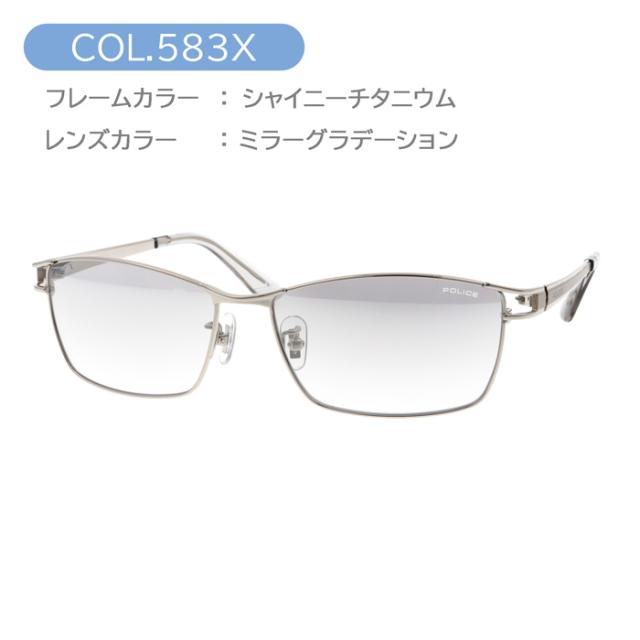 POLICE ポリス サングラス JET SPLQ02J col.0530/0B32/583X 59mm 紫外線 UVカット チタニウム 2025年 3color_7