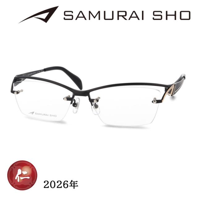 SAMURAI SHO サムライショウ メガネ SS-J229 col.LTD2 59mm マットブラック 日本製 2026年 サムライ翔 リラックスライン リミテッド