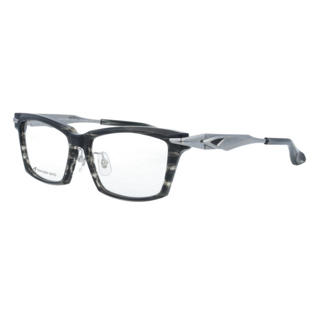 SAMURAI SHO サムライショウ メガネ SS-JR605 col.2 57mm ブラックササ 日本製 2025年 サムライ翔 トレンドライン レンズ付き レンズセット 度なし 度付き_1