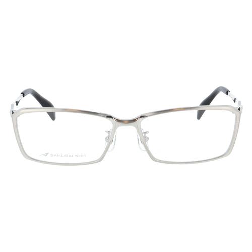 SAMURAI SHO サムライショウ メガネ SS-T124 col.1 58mm シルバー 日本製 2024年 サムライ翔 ビジネスライン レンズ付き  レンズセット 度なし 度付き SAMURAI SHO サムライショウ メガネ SS-T124 col.1 58mm シルバー 日本