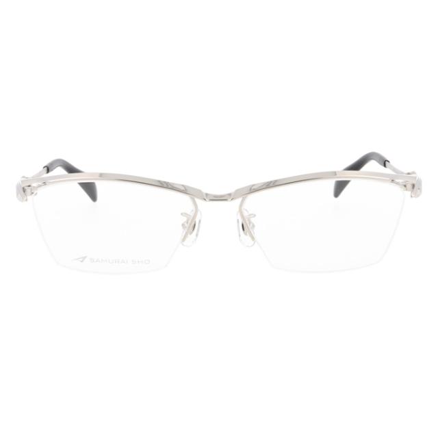 SAMURAI SHO サムライショウ メガネ SS-T127 col.1 57mm シルバー 日本