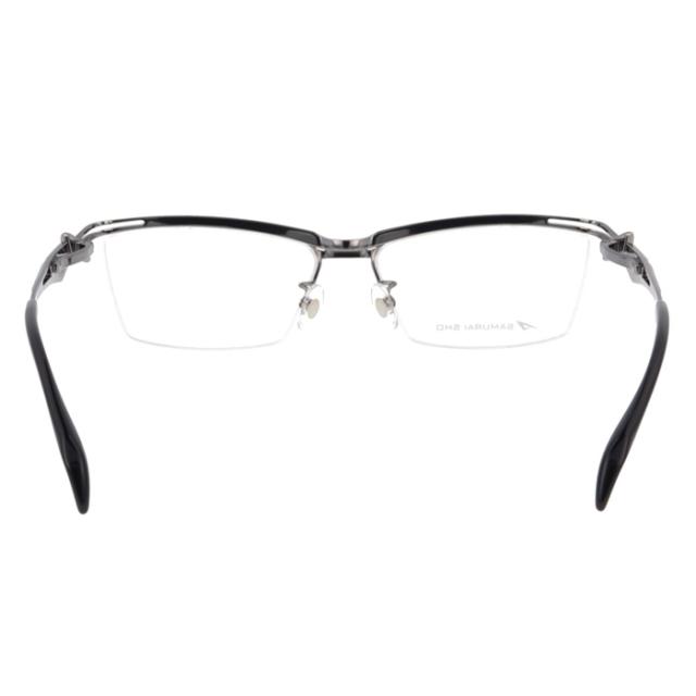 SAMURAI SHO サムライショウ メガネ SS-T128 col.3 58mm グレー 日本製 2025年 サムライ翔 ビジネスライン レンズ付き  レンズセット 度なし 度付きの通販は