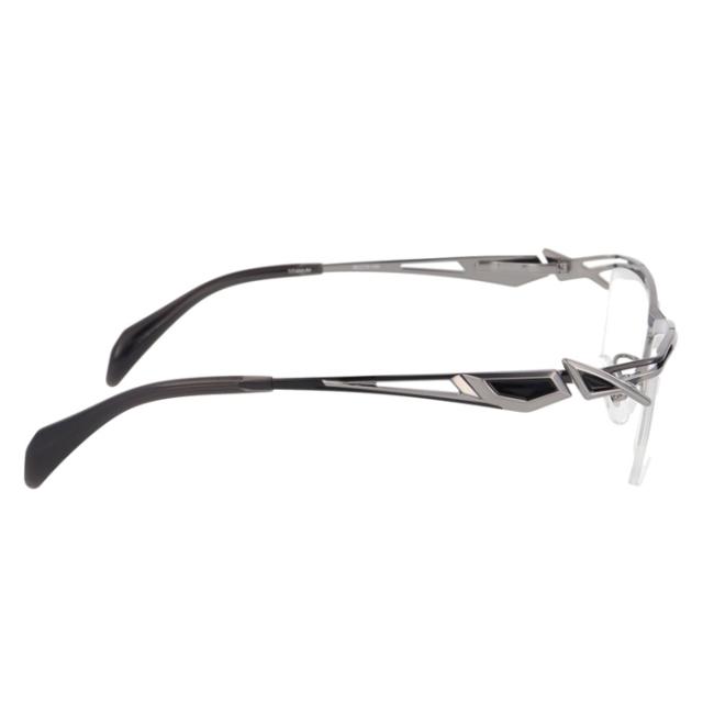 SAMURAI SHO サムライショウ メガネ SS-T128 col.3 58mm グレー 日本製 2025年 サムライ翔 ビジネスライン レンズ付き  レンズセット 度なし 度付きの通販は