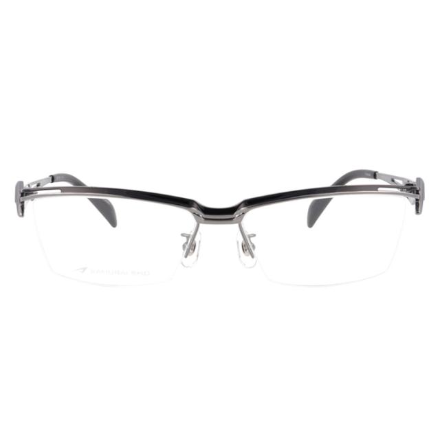 SAMURAI SHO サムライショウ メガネ SS-T128 col.3 58mm グレー 日本製 2025年 サムライ翔 ビジネスライン レンズ付き  レンズセット 度なし 度付きの通販は