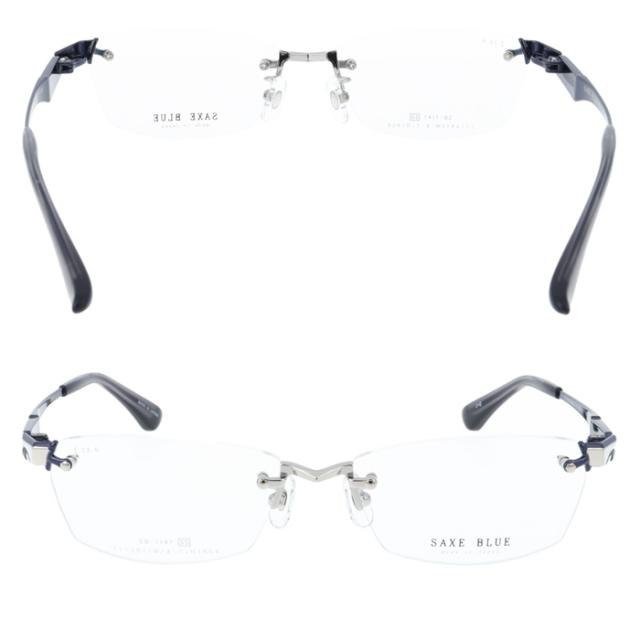 SAXE BLUE ザックスブルー メガネ SB-7147 col.1/2/3/4 55mm 4color 日本製 TITANIUM MADE IN JAPAN