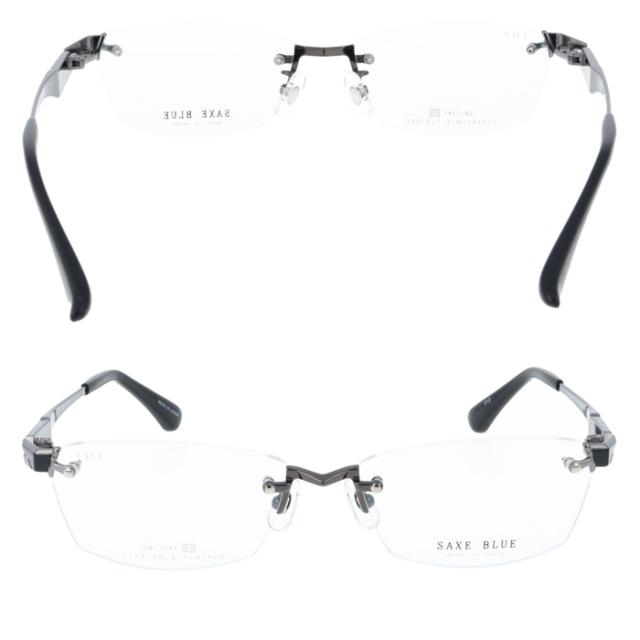 SAXE BLUE ザックスブルー メガネ SB-7147 col.1/2/3/4 55mm 4color 日本製 TITANIUM MADE IN JAPAN