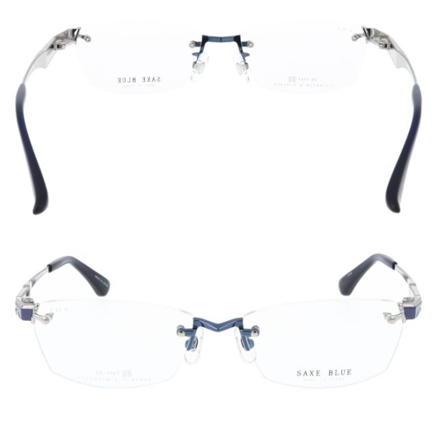 SAXE BLUE ザックスブルー メガネ SB-7147 col.1/2/3/4 55mm 4color 日本製 TITANIUM MADE IN JAPAN