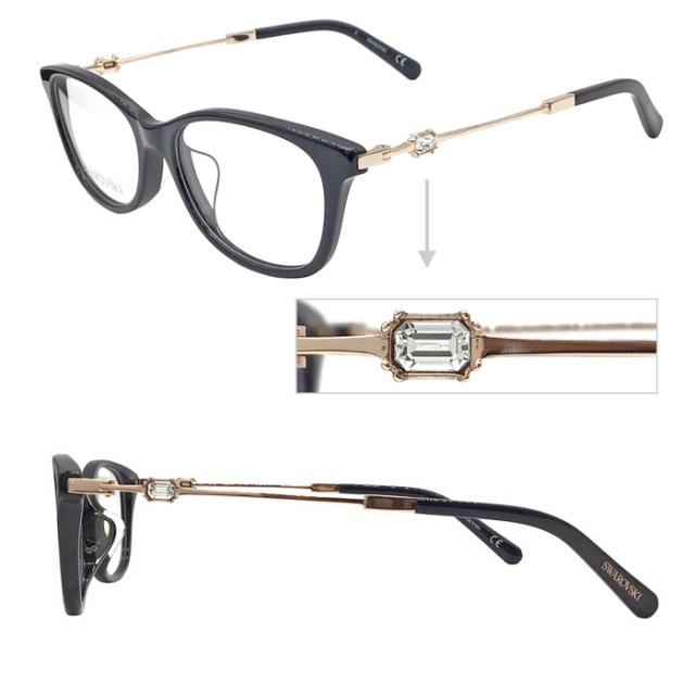 SWAROVSKI スワロフスキー メガネ SK5437-D col.001/045 52mm 2color