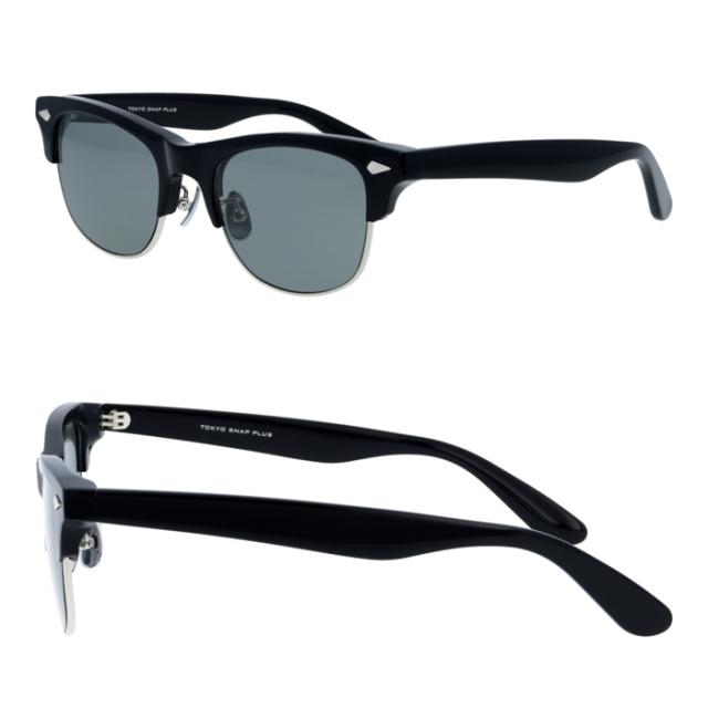 Tokyo Snap Plus トウキョウスナップ プラス 偏光サングラス TSP-5002 col.1/2 52mm 2color あぶない刑事 東京スナップ ウェリントン 日本製 MADE IN JAPAN