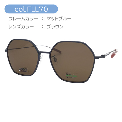 TOMMY JEANS トミージーンズ サングラス TJ0070/F/S col.FLL70/R80KU/0109O 55mm TOMMY HILFIGER トミーヒルフィガー 紫外線 UVカット 多角形 六角形 ヘキサゴン_1