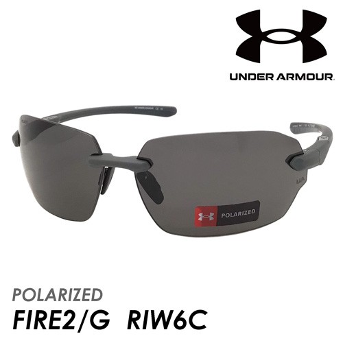 UNDER ARMOUR アンダーアーマー 偏光サングラス UA FIRE2/G col.RIW6C 71mm ファイア ツー 紫外線 UVカット ポラライズド POLARIZED