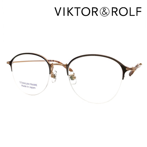 VIKTOR&ROLF ヴィクターアンドロルフ メガネ 70-0255 col.1/3 49mm  TITANIUM 日本製 全2色