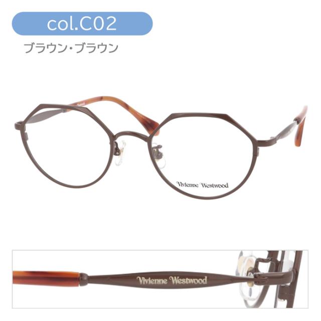 Vivienne Westwood  ヴィヴィアンウエストウッド  メガネ 40-0025 C01/02/03 49mm