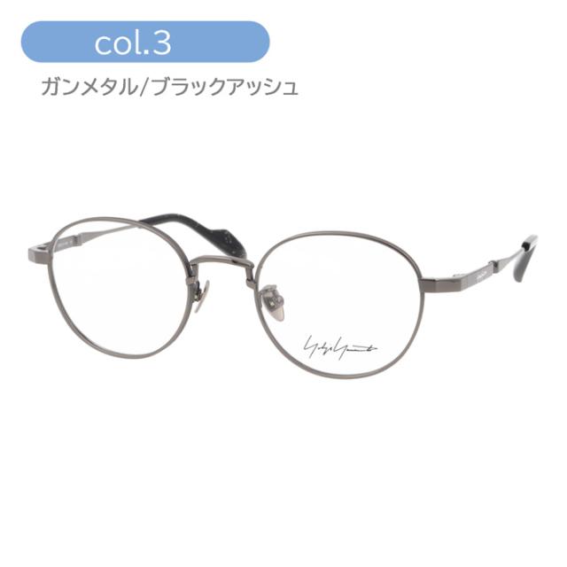 YOHJI YAMAMOTO ヨウジヤマモト メガネ 19-0090 col.2/3 49mm チタン Titanium 日本製 2color