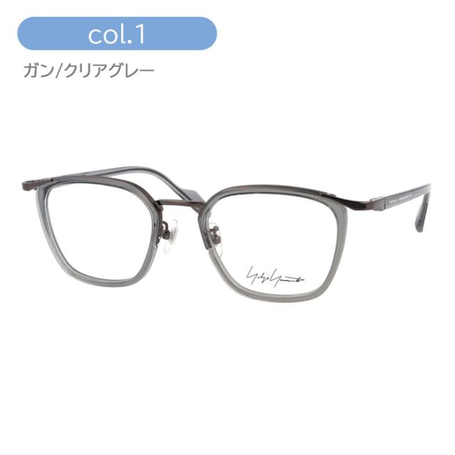 YOHJI YAMAMOTO ヨウジヤマモト メガネ 19-0098 col.1/2/3 50mm チタン Titanium 日本製 3color