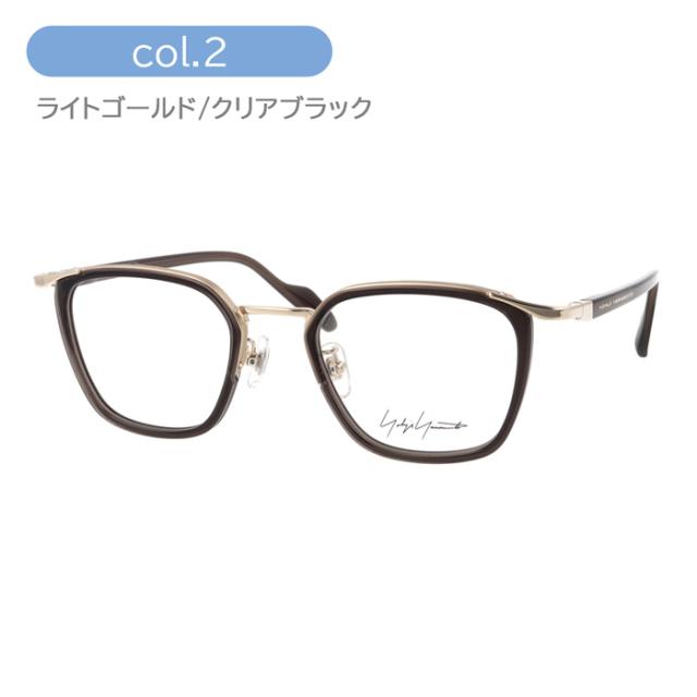 YOHJI YAMAMOTO ヨウジヤマモト メガネ 19-0098 col.1/2/3 50mm チタン Titanium 日本製 3color
