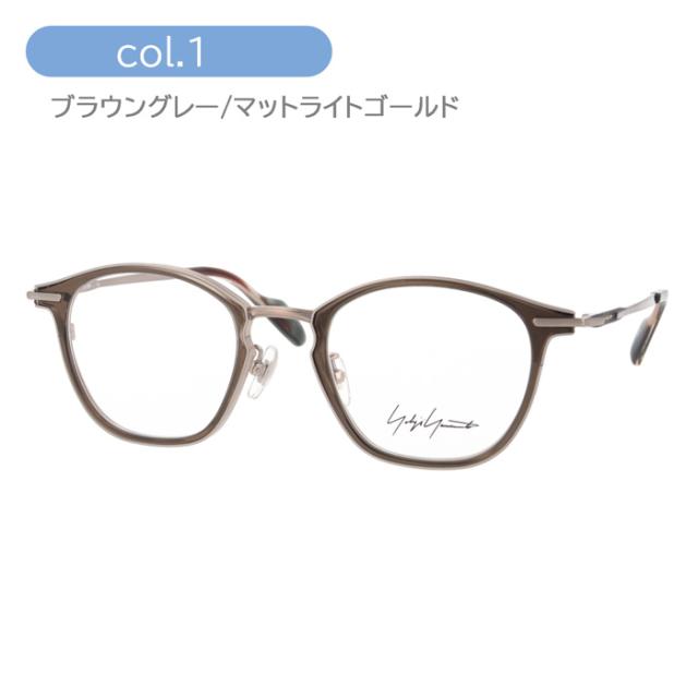 YOHJI YAMAMOTO ヨウジヤマモト メガネ 19-0102 col.1/2/3 49mm チタン Titanium 日本製 3color