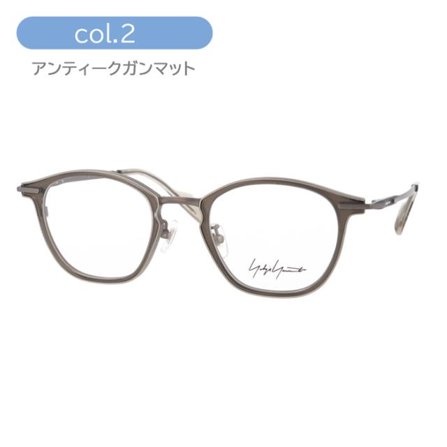YOHJI YAMAMOTO ヨウジヤマモト メガネ 19-0102 col.1/2/3 49mm チタン Titanium 日本製 3color