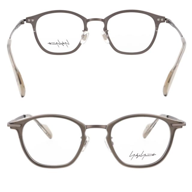 YOHJI YAMAMOTO ヨウジヤマモト メガネ 19-0102 col.1/2/3 49mm チタン Titanium 日本製 3color
