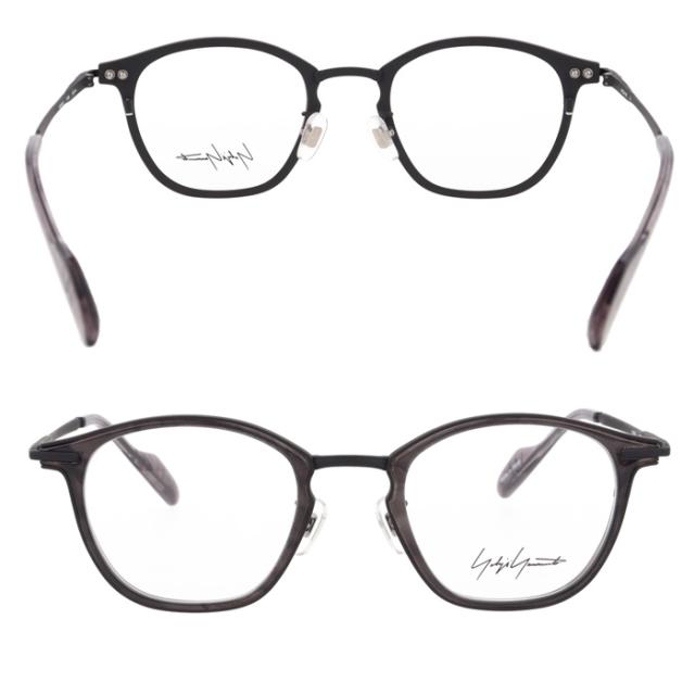YOHJI YAMAMOTO ヨウジヤマモト メガネ 19-0102 col.1/2/3 49mm チタン Titanium 日本製 3color